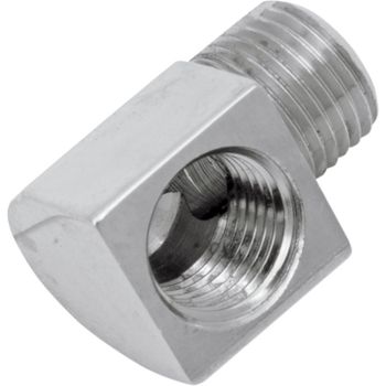 Junta de depósito 90° macho-hembra 1/8'' NPT cromo