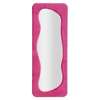 Espejo De Pared De Terciopelo Fucsia Cm 60x4x160