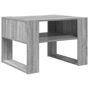 Mesa De Café | Mesa De Centro Gris Sonoma 66 X 53 X 45 Cm Madera De Ingeniería