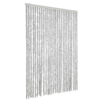 Cortina Antimoscas Chenilla Gris 118x220 Cm