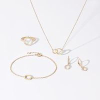 engastado en plata 925 chapada en oro y circonitas