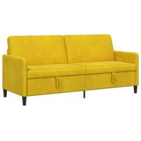 sofa con almacenamiento amarillo 192 x 78 x 87 cm poliester vidaxl