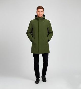 K-way para hombre. K7126UW Chaqueta Marlyn Bonded verde (S), Casual, Poliéster