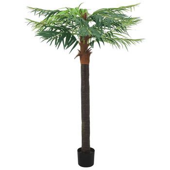 Palmera Fénix Artificial Con Macetero 215 Cm Verde Vidaxl