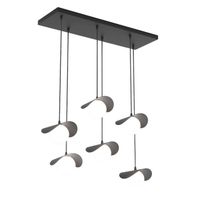 lampara colgante serelia negro 6 luces