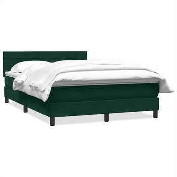 Cama Tapizada 223x160x88 Cm Terciopelo - Verde