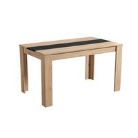 mesa comedor domus roble y negro