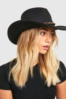 sombrero vaquero estilo western con gemas negro