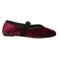 lolas deportivas moda bailarina con elastico empeine en terciopelo para mujer