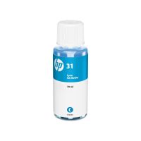 botella de tinta original hp 31 cian 70ml