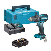 makita dhp485rfj - taladro combinado sin escobillas 18v incluye cargador 2 baterias de 3ah y makpac tipo 2