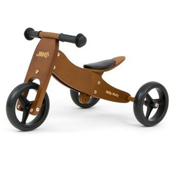 Bicicleta 2 En 1 Milly Mally Jake Natural Oscura
