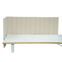 separador de mesa tela metal beige