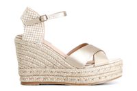 sandalias de tela en cuna de esparto beige