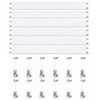 colgar cuadros sin agujeros pack 9 metros eurohang guias aluminio blanco mate 150 cm con 12 colgadores automatico nylon clips tapas tornillos