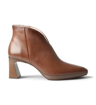 Hispanitas para mujer. HI254270 Botines de Piel Atlanta marón (37), Marrón, 5 a 8cm, Cremallera, Casual