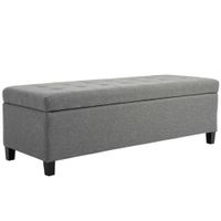 banco de almacenamiento 125x49x415 cm gris