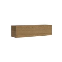 mueble de tv de pared abatible con paso de cables ancho 1536 cm alto 40 cm profundidad 392 cm roble natural