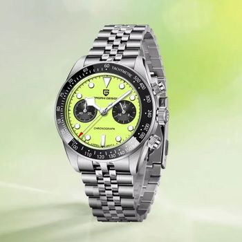 Relojes PAGANI DESIGN para hombre 2026, nuevo cronógrafo BB, reloj de cuarzo de lujo para hombre, espejo de zafiro AR, 100 m resistente al agua, luminoso, correa de acero inoxidable 316L, reloj de