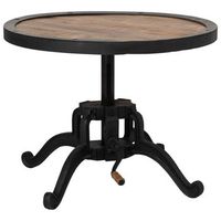 mesa de altura regulable natural  d76x46