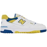 new balance deportivas moda baskets 550 blanc avec accents jaunes para hombre