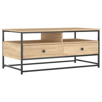 Mesa De Centro 100x51x45 Cm Madera - Marrón
