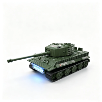 777k777t rtr 164 24g mini rc tanque coche tiger 99a simulacion de batalla en escritorio con control remoto de seguimi