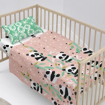 Panda garden Juego de sábanas cuna 2 piezas