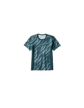 Camiseta de Running Brooks Atmosphere Sleeve 3.0 Hombre Ultra Print/Deep Sea