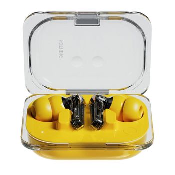 Nothing Ear (a) Auriculares Bluetooth con Cancelación Activa de Ruido Transparente/Amarillo