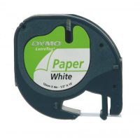 dymo letratag s0721510 cinta autoadhesiva 12mm blanca