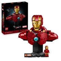 lego disney marvel busto de iron man mk4 juguete de construccion 18 anos - 76327