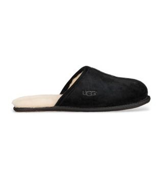 UGG para hombre. 1101111 Zapatillas de Piel Scuff negro (42), Plano, Ante, Ninguno, Homewear