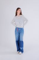 cardigan de lurex para mujer con botones joya oat xs