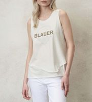 blauer para mujer 24sbldh03322 camiseta de tirantes doble blanco xs casual algodon sin mangas  tirantes