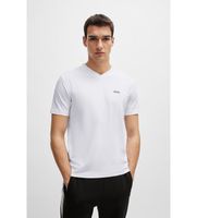 boss para hombre 50506347 camiseta v blanco m casual algodon manga corta