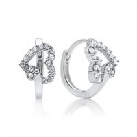 de aros de plata con circonitas