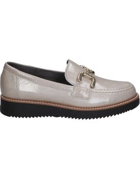 Mocasines De Piel Para Mujer Pitillos 10760 Color Blanco Piedra 41
