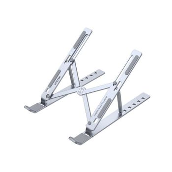 Unitek OT155SL Soporte para ordenador portátil Mesa Ajustable 13° a 41° Plata Aluminio