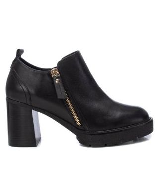 Carmela para mujer. 16186101-NEGRO Botines de piel 161861 negro (36), 5 a 8cm, Cremallera, Casual