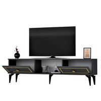 mueble tv nil antracita oro