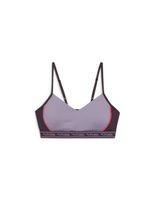 sujetador deportivo de fitness puma move strong bra mujer ciruela palida