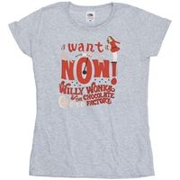 willy wonka camiseta verruca salt i want it now para mujer