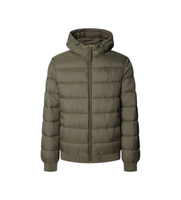 pepe jeans para hombre pm4027187 abrigo puffer hood verde m casual poliamida