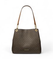 michael kors para mujer 30f3g8kt7b bolso tote kensington grande con logotipo marron osfa casual pvc