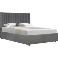 cama con baul mia - 160 x 200 cm - gris