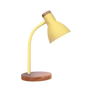 Flexo serie argos 1xe27 al.42xd.15cm amarillo/madera
