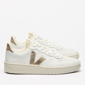 Veja Women's V-10 Leather Trainers - UK 7