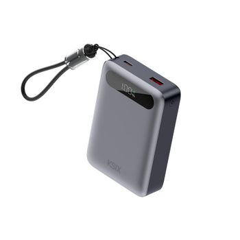 Power Bank Ksix 20.000 mAh Carga Rápida 22.5W Carga Simultánea Pantalla LED Negro