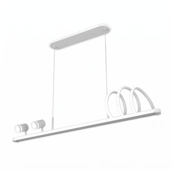 Colgante world blanco 167w 3000-4000-6000k 14976lm c/luz ambiente remoto y reg.intensidad regx115x15cm